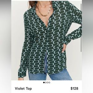 NWT reformation violet top in venture. XL